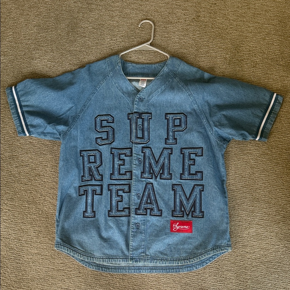 Supreme Kids Blue Denim Jersey